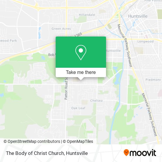 The Body of Christ Church map