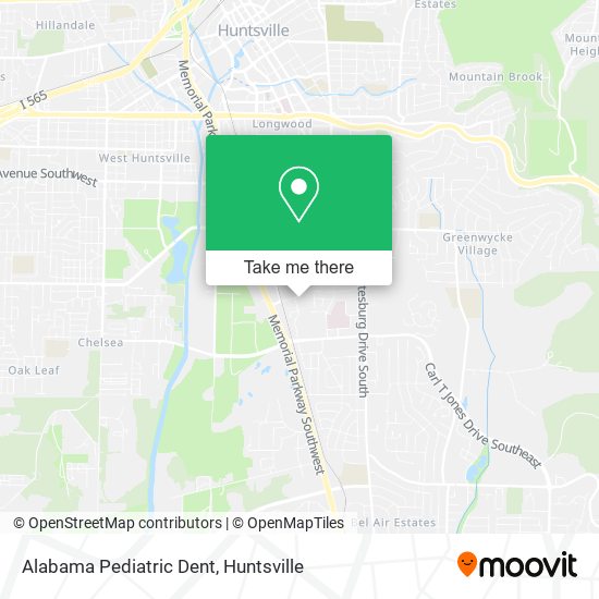 Alabama Pediatric Dent map