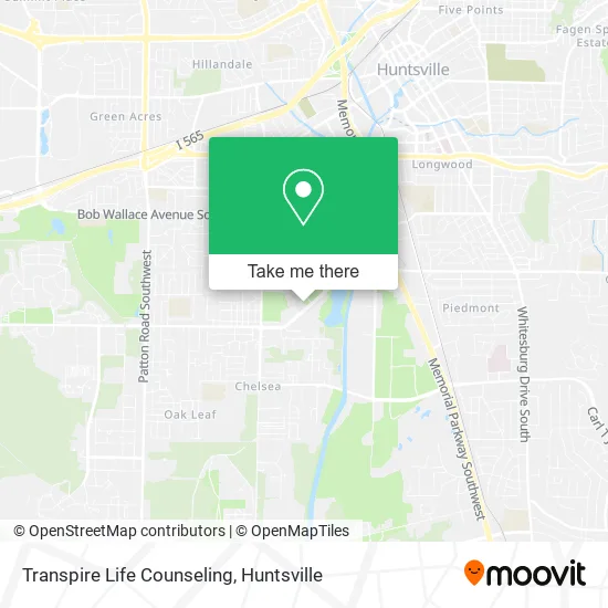 Transpire Life Counseling map
