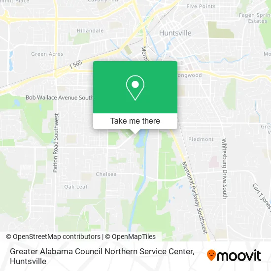 Greater Alabama Council Northern Service Center map