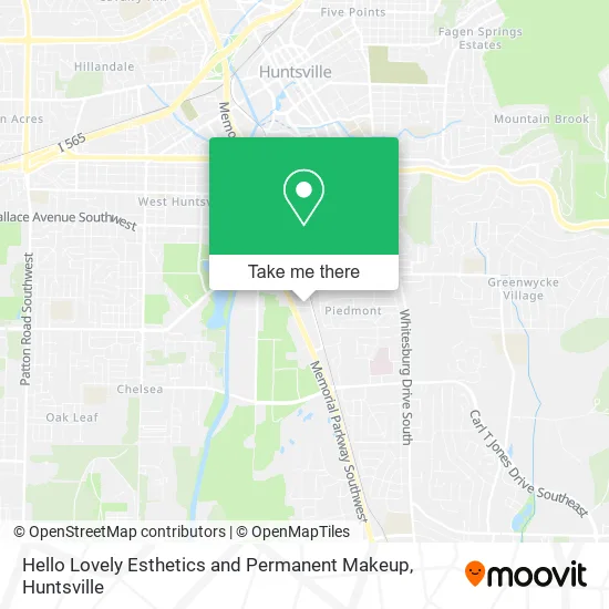 Hello Lovely Esthetics and Permanent Makeup map