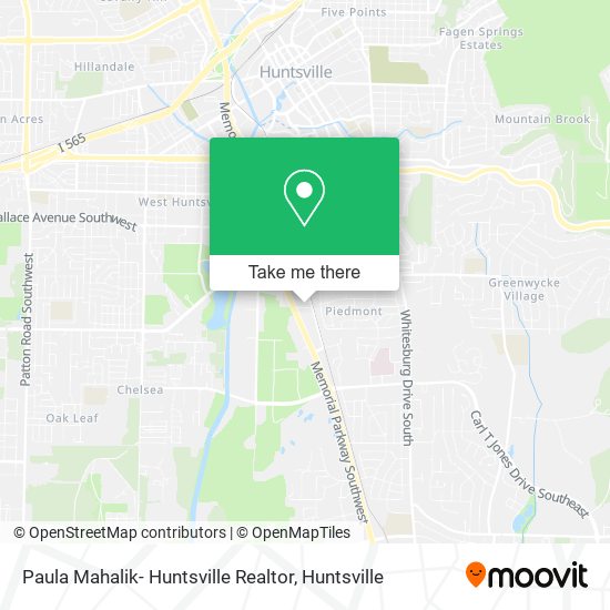 Paula Mahalik- Huntsville Realtor map