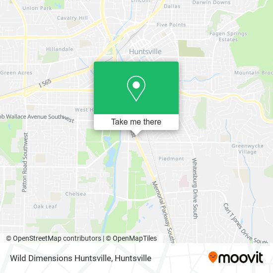 Mapa de Wild Dimensions Huntsville