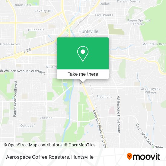 Aerospace Coffee Roasters map