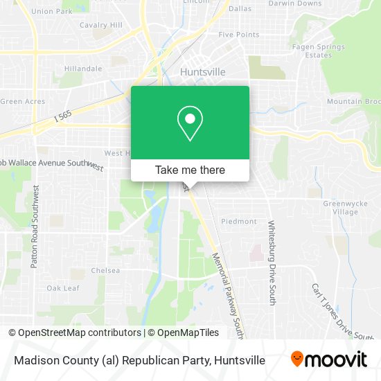 Mapa de Madison County (al) Republican Party