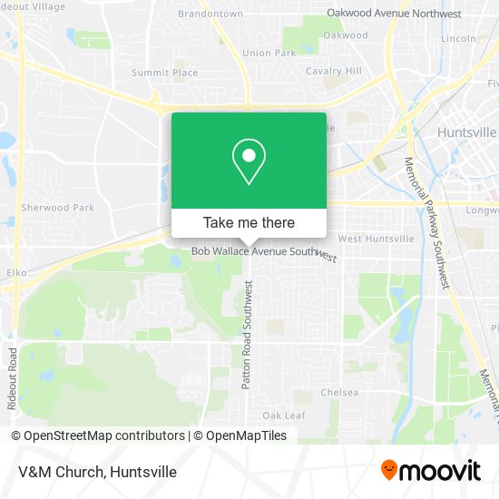 V&M Church map