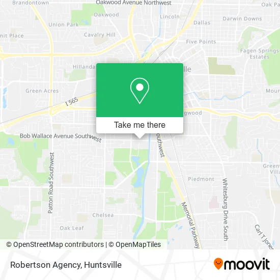 Robertson Agency map