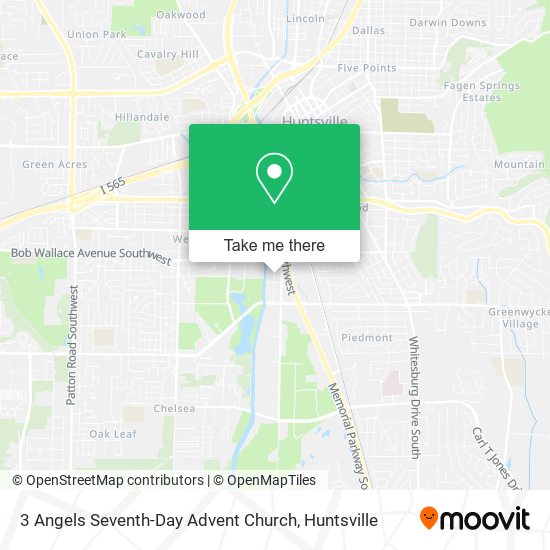 Mapa de 3 Angels Seventh-Day Advent Church