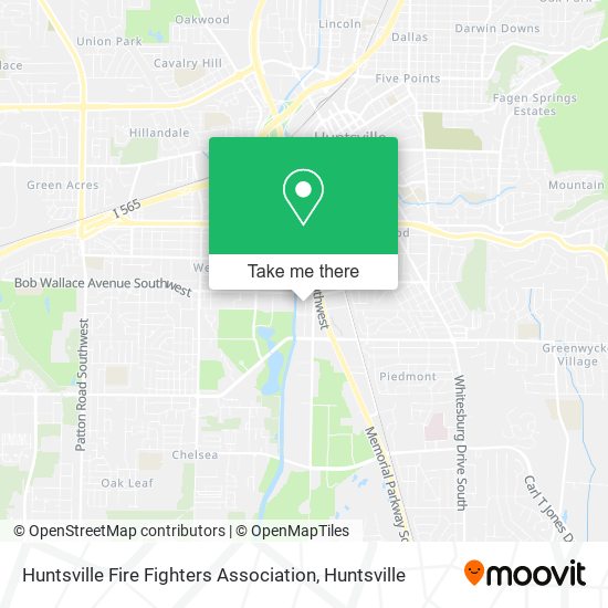 Huntsville Fire Fighters Association map