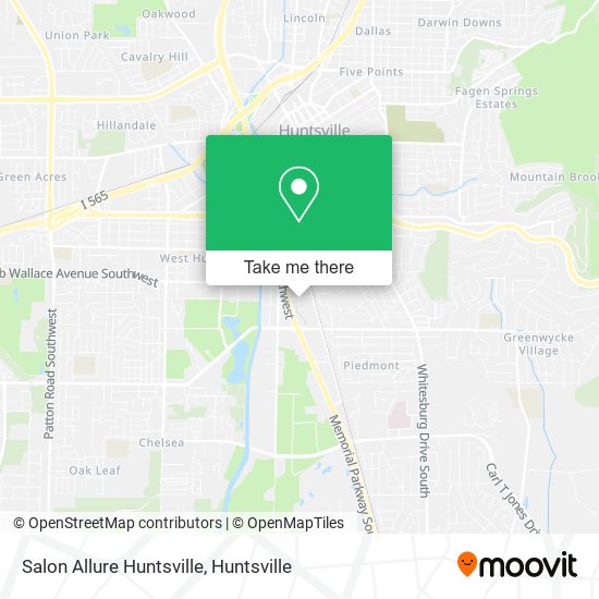 Salon Allure Huntsville map