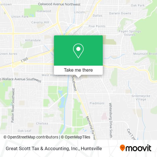 Mapa de Great Scott Tax & Accounting, Inc.