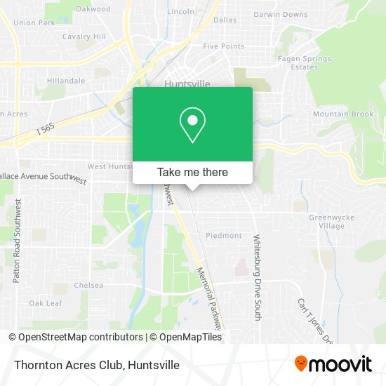 Mapa de Thornton Acres Club
