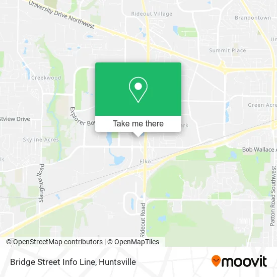 Bridge Street Info Line map