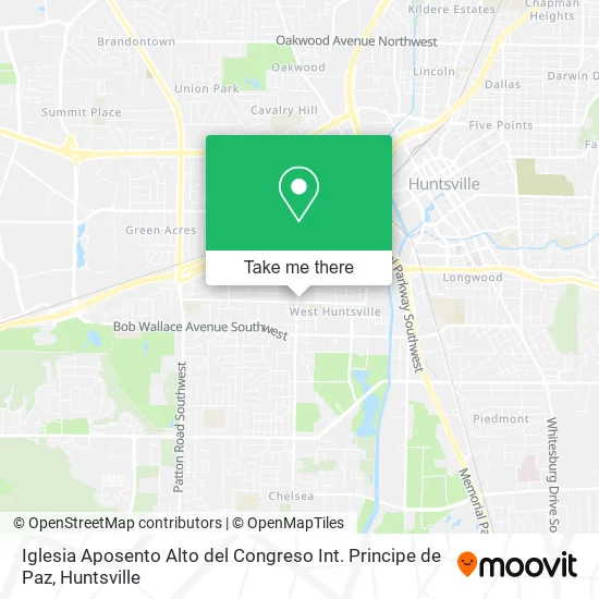 Iglesia Aposento Alto del Congreso Int. Principe de Paz map