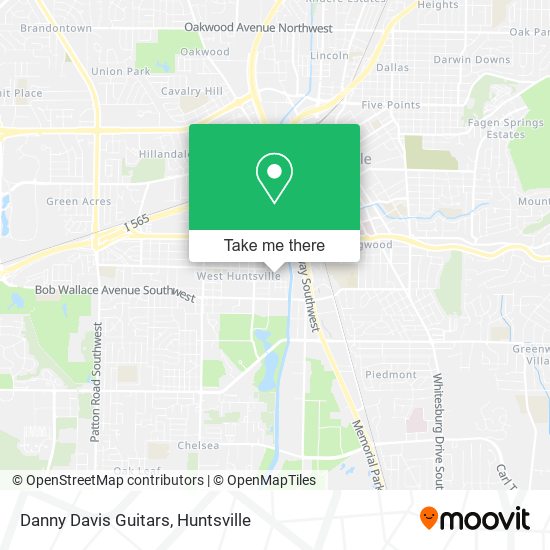 Danny Davis Guitars map