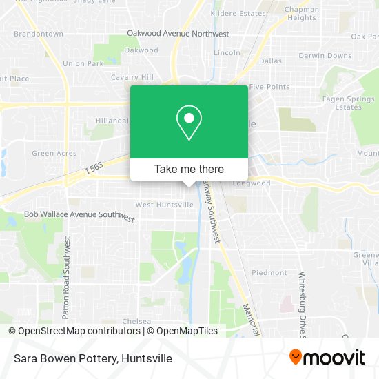 Sara Bowen Pottery map