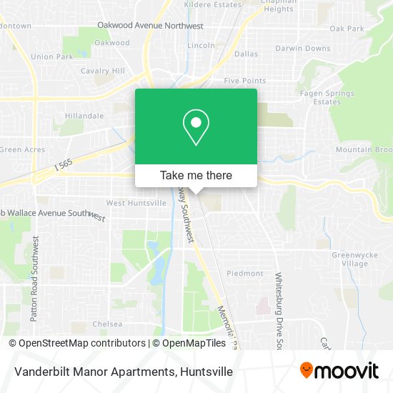 Mapa de Vanderbilt Manor Apartments