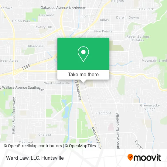 Ward Law, LLC map