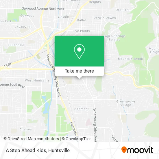 A Step Ahead Kids map