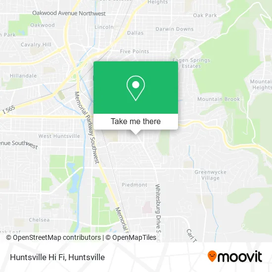 Huntsville Hi Fi map