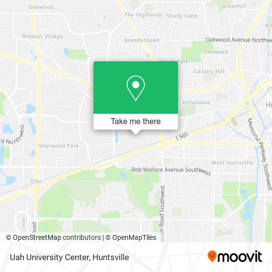 Uah University Center map