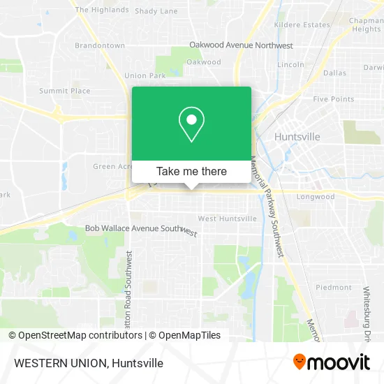 WESTERN UNION map