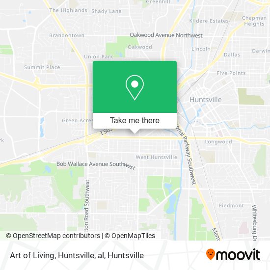 Art of Living, Huntsville, al map