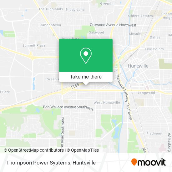 Thompson Power Systems map