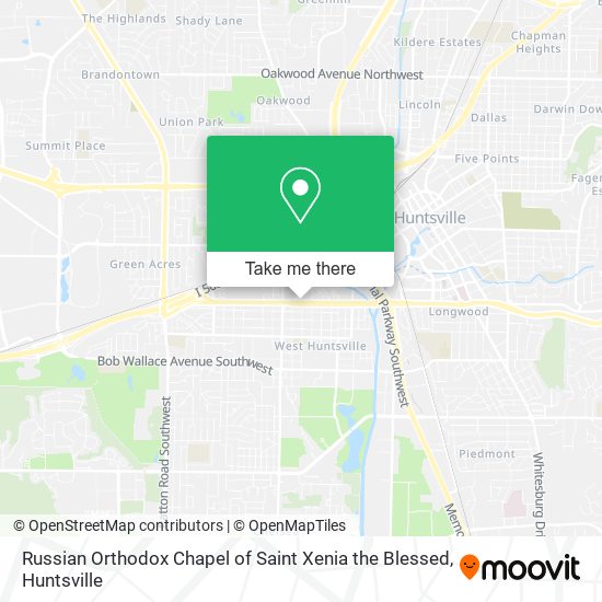 Russian Orthodox Chapel of Saint Xenia the Blessed map