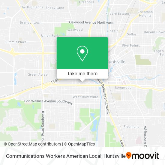 Communications Workers American Local map