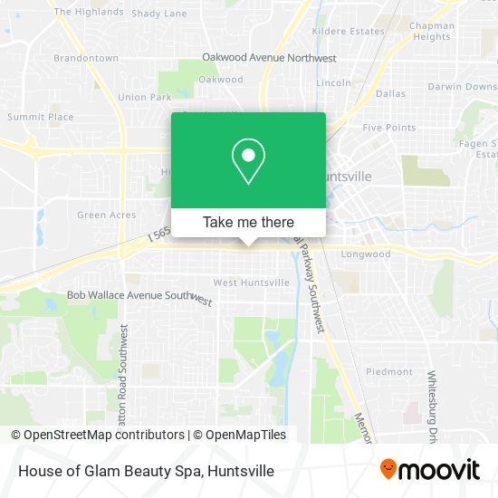 House of Glam Beauty Spa map
