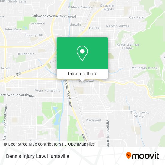 Mapa de Dennis Injury Law