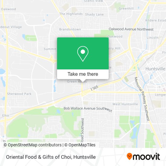 Oriental Food & Gifts of Choi map