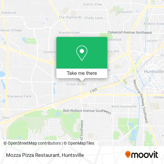 Mapa de Mozza Pizza Restaurant