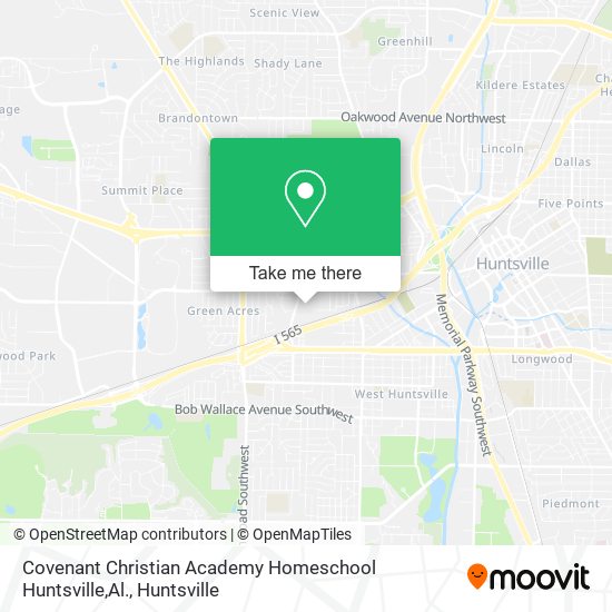 Covenant Christian Academy Homeschool Huntsville,Al. map