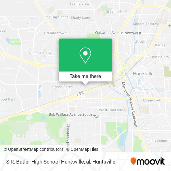 S.R. Butler High School Huntsville, al map