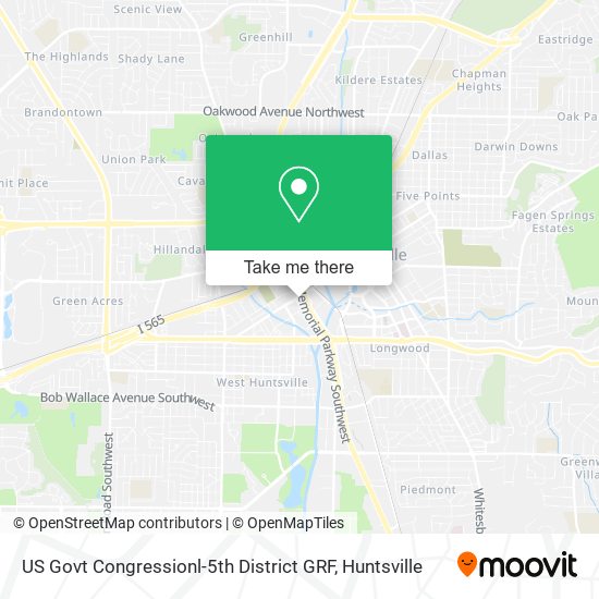 Mapa de US Govt Congressionl-5th District GRF