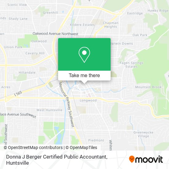 Donna J Berger Certified Public Accountant map