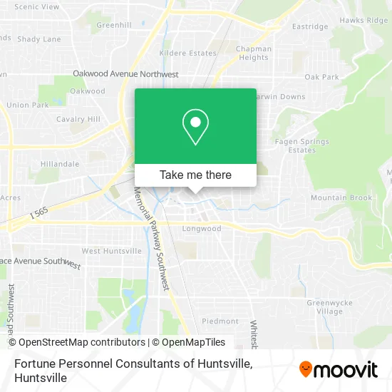 Mapa de Fortune Personnel Consultants of Huntsville