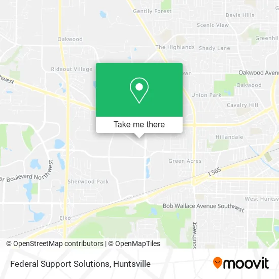Federal Support Solutions map