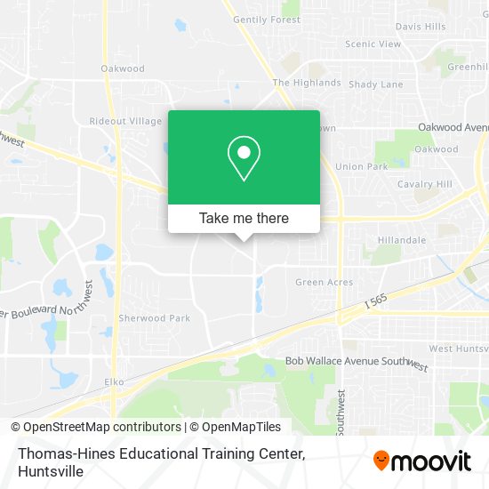 Mapa de Thomas-Hines Educational Training Center