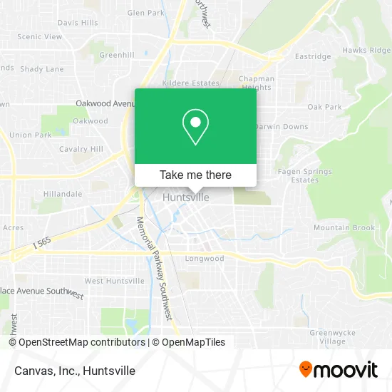 Canvas, Inc. map