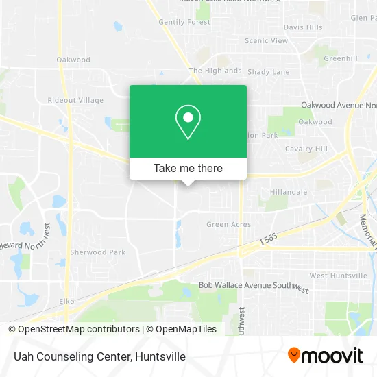 Uah Counseling Center map