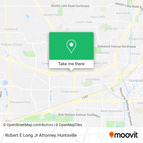 Robert E Long Jr Attorney map