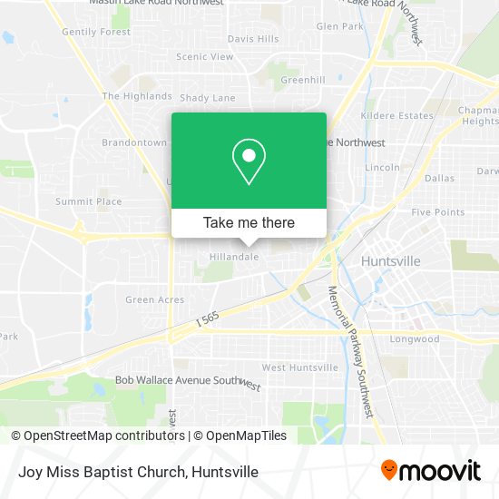 Joy Miss Baptist Church map