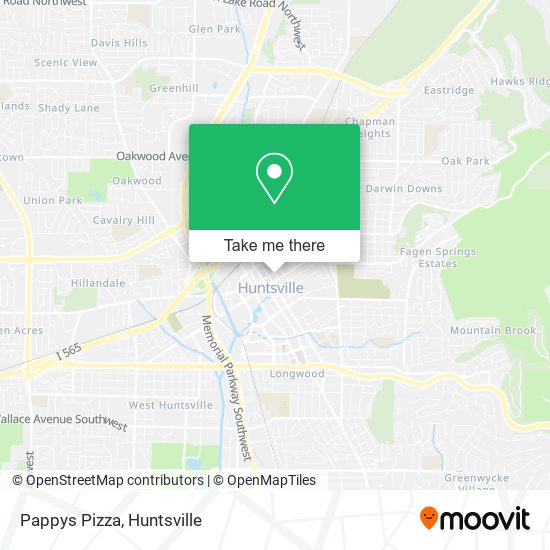 Pappys Pizza map