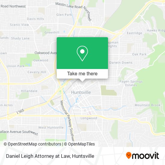 Daniel Leigh Attorney at Law map