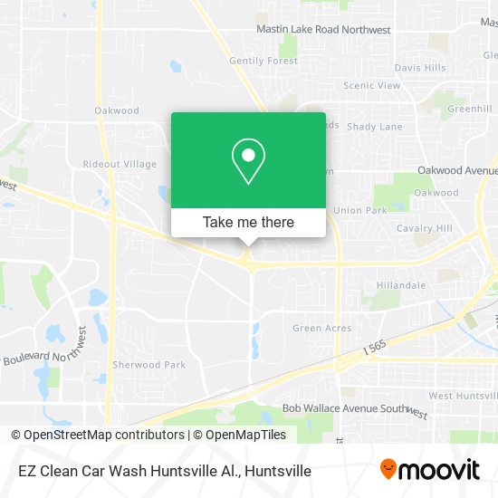 EZ Clean Car Wash Huntsville Al. map