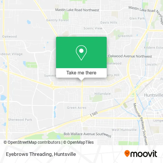 Eyebrows Threading map