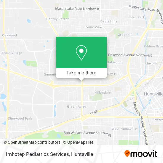 Imhotep Pediatrics Services map